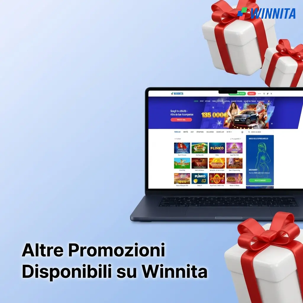 Promozioni settimanali Winnita: cashback, tornei slot, bonus ricarica e giri gratuiti per giocatori italiani