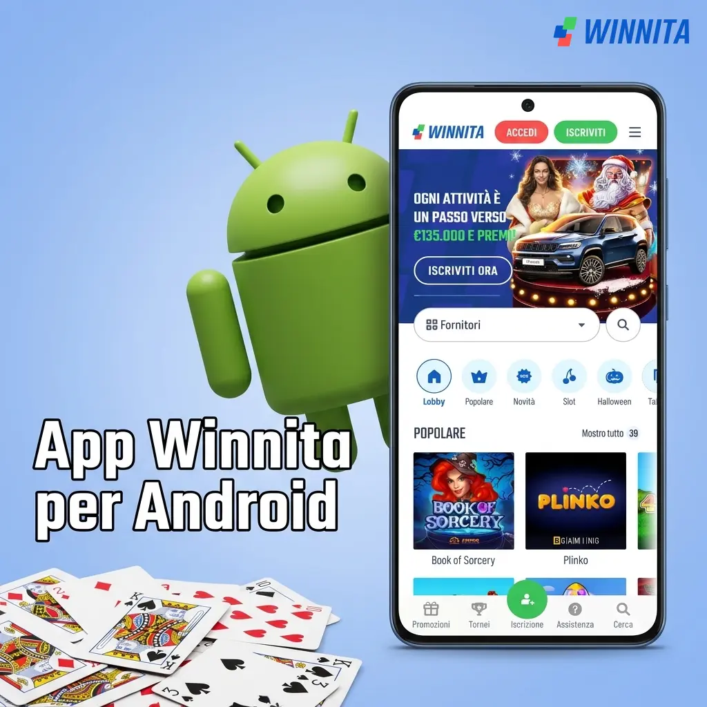 App Winnita per Android: scarica l'APK ufficiale per smartphone e tablet con Android 5.0 o superiore