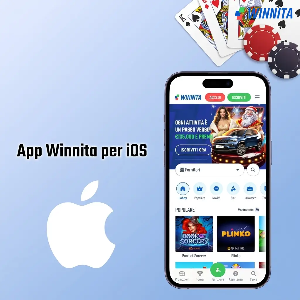 App Winnita PWA per iOS installabile su iPhone e iPad tramite Safari senza App Store