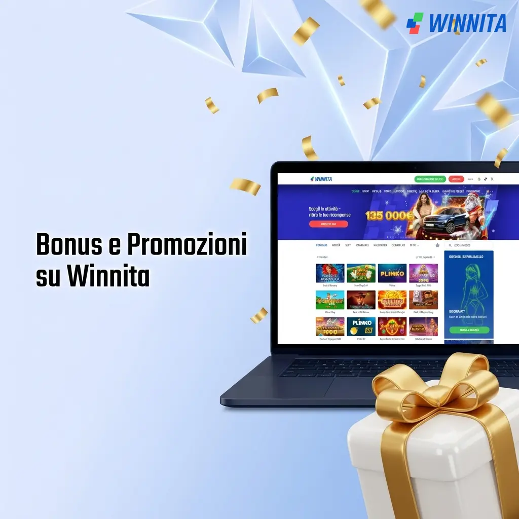 Bonus di benvenuto Winnita: fino a 3.000 EUR e 450 giri gratuiti per nuovi giocatori italiani