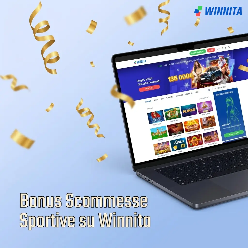 Bonus scommesse sportive Winnita: free bet 100% fino a 100 EUR sul primo deposito con quota minima 1.80