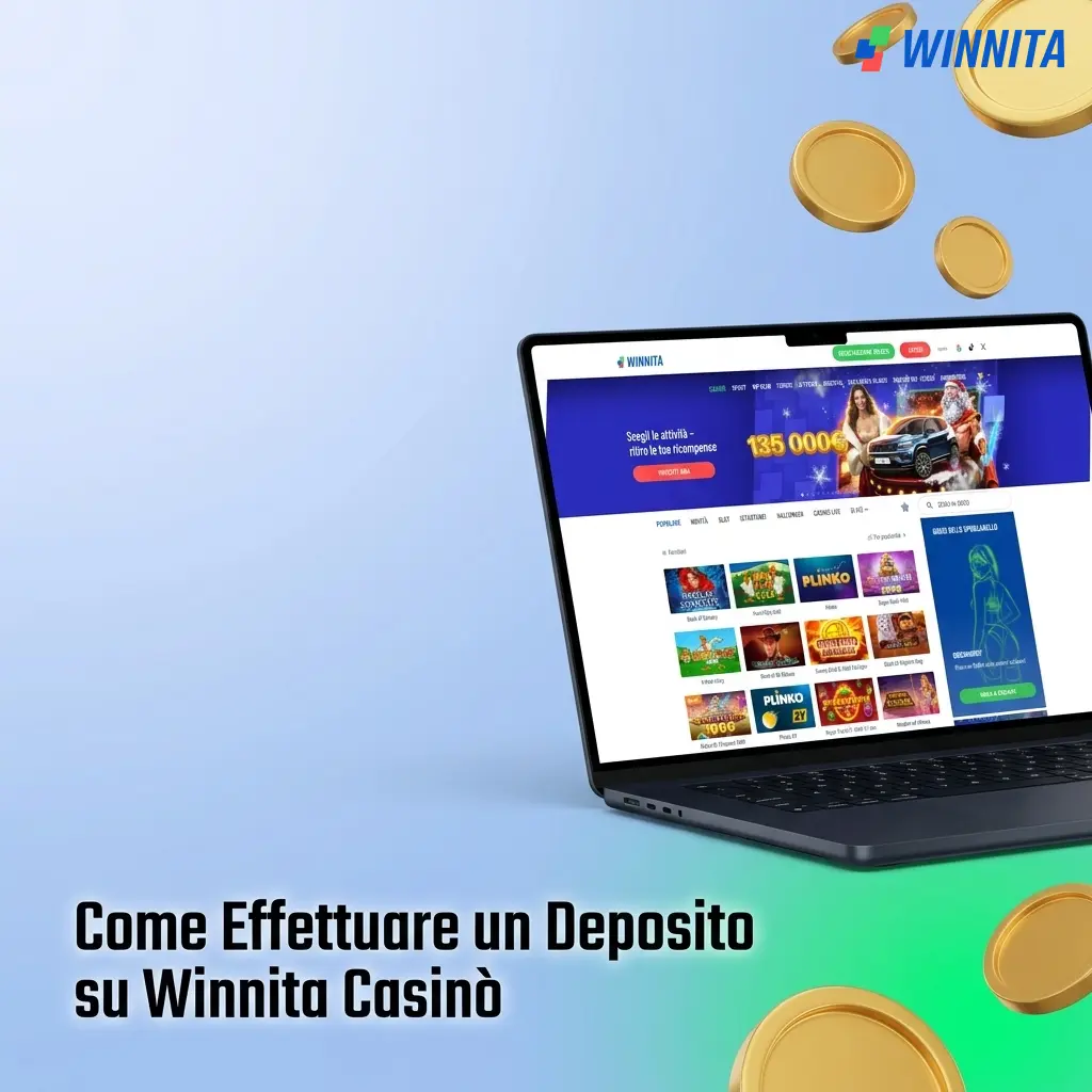 Guida deposito Winnita Casinò: accedi, scegli metodo di pagamento e ricarica il saldo in pochi passi