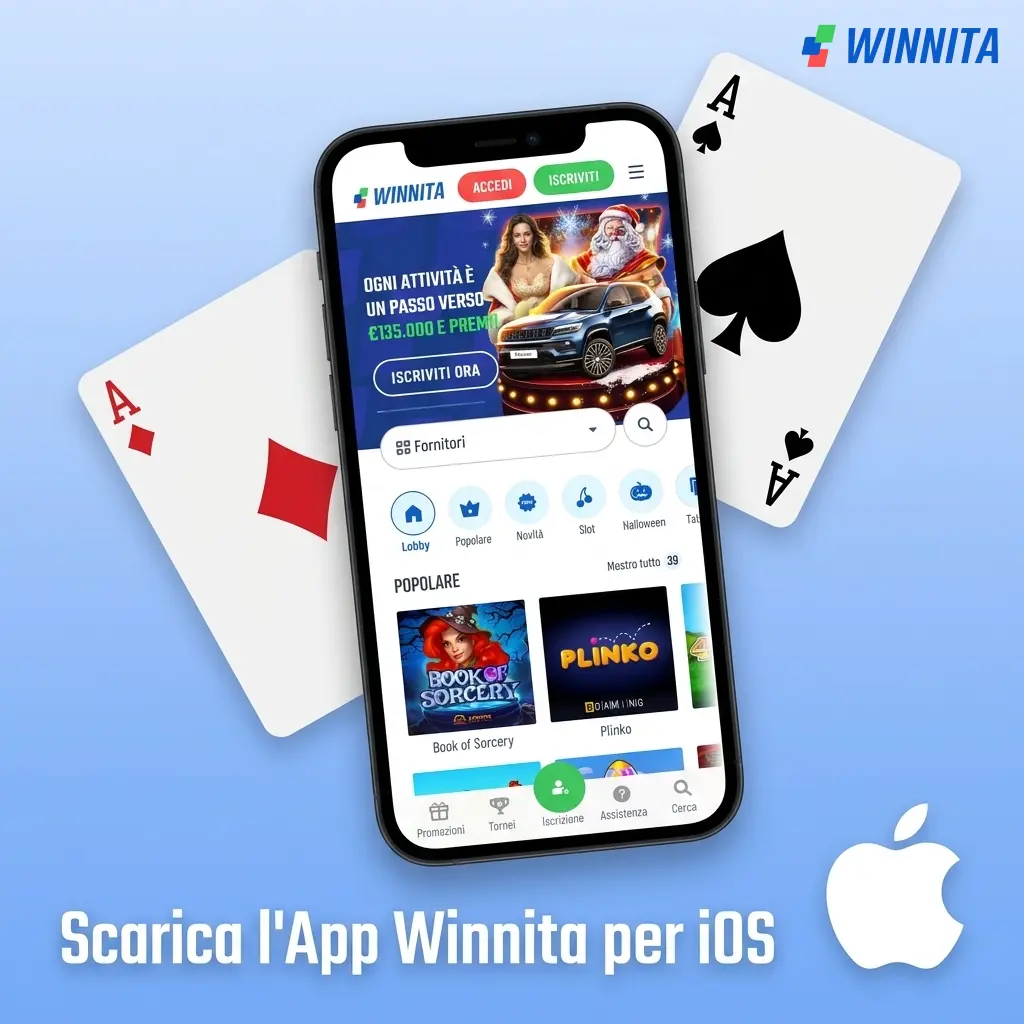 Guida installazione PWA Winnita su iPhone e iPad con iOS 13 o superiore tramite Safari