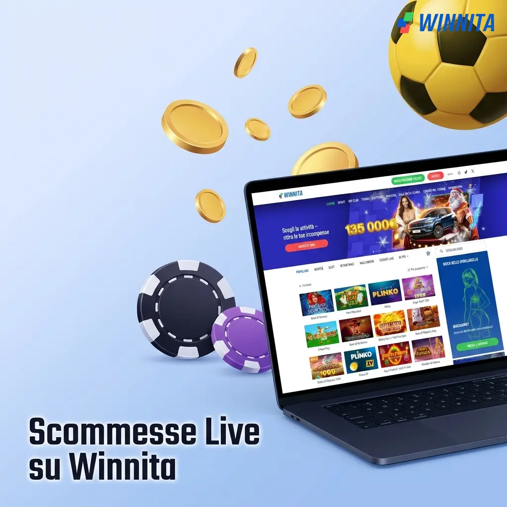 Scommesse live su Winnita: quote in tempo reale, streaming, statistiche e cash out su oltre 1.000 eventi sportivi