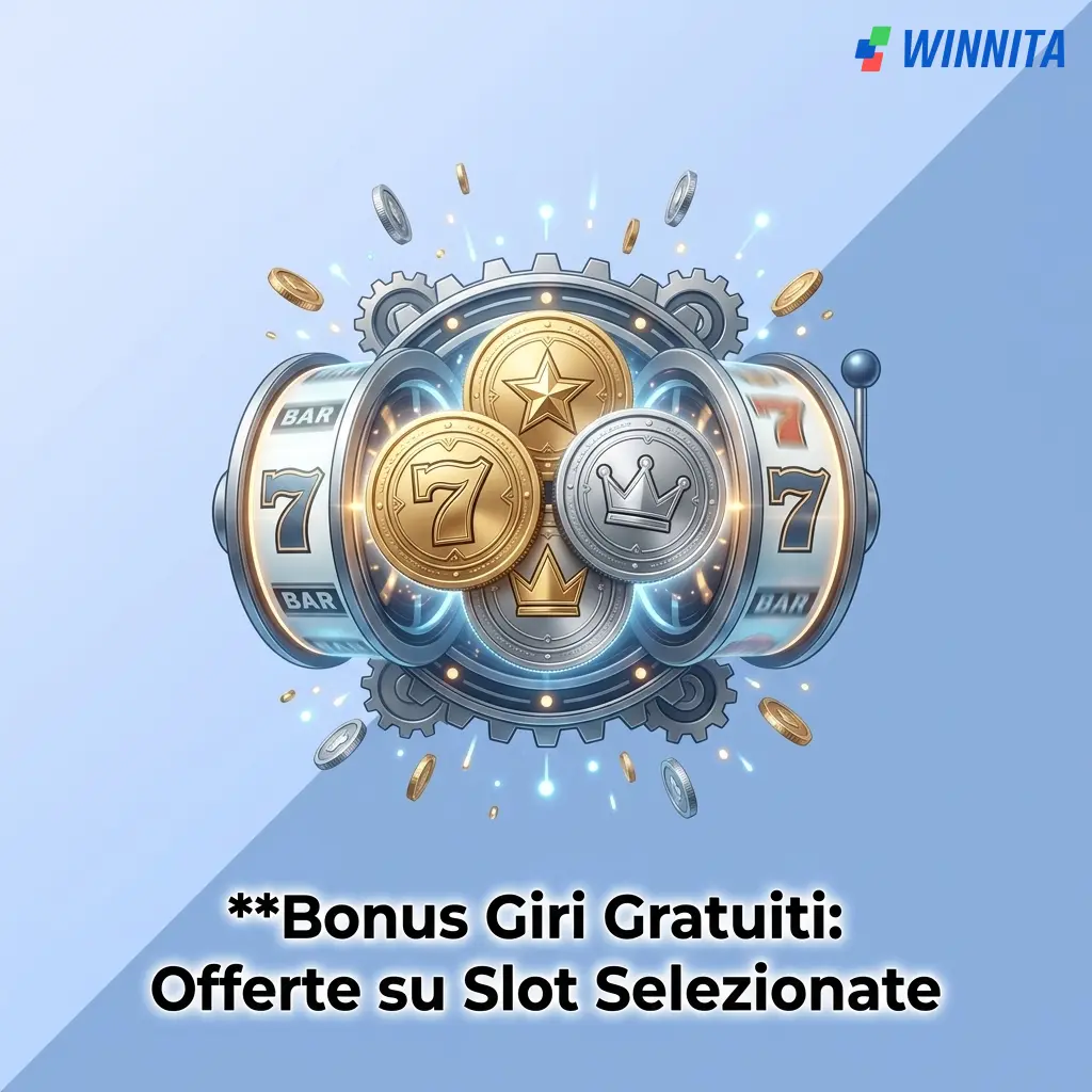 Bonus giri gratuiti Winnita su slot selezionate: valore 0,10€ per giro, requisito puntata 40x, scadenza 24 ore