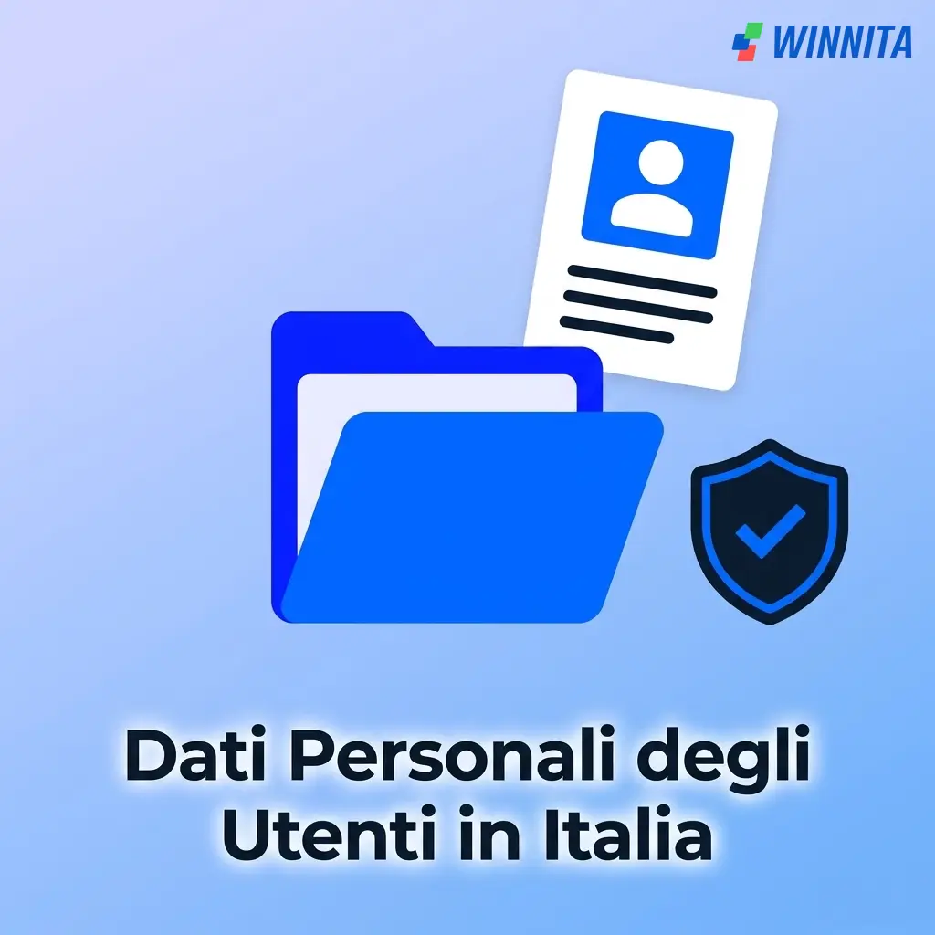 Raccolta dati personali utenti Winnita in Italia: anagrafici, contatti, identità, finanziari e attività di gioco.