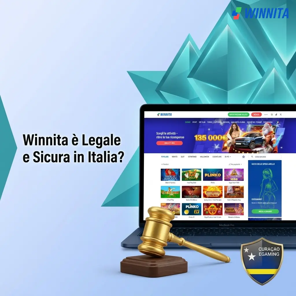 Winnita casinò: licenza Curaçao, crittografia SSL 128 bit e provider certificati per sicurezza e legalità in Italia