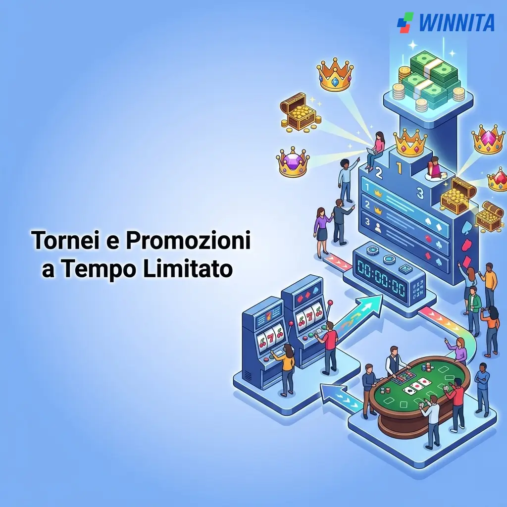 Tornei su slot e giochi da tavolo Winnita con premi in denaro reale per i migliori classificati